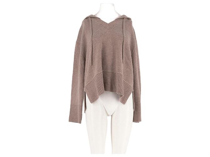 Autre Marque Brauner Kaschmirpullover