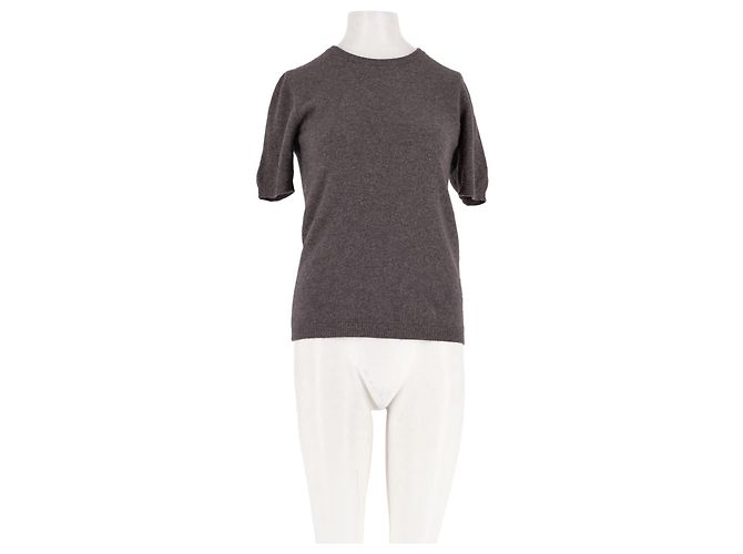Autre Marque Top Soft Goat in cashmere marrone XS