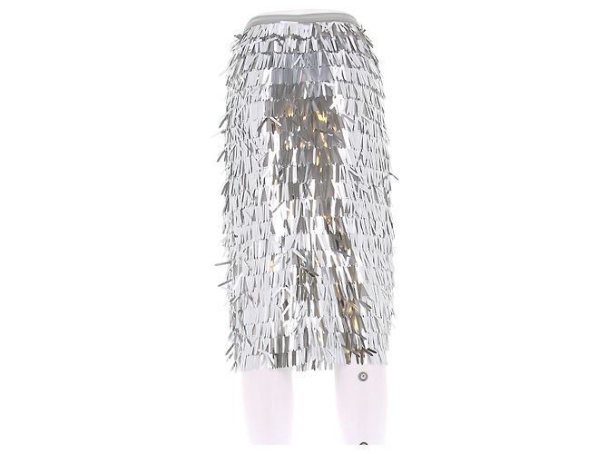 Autre Marque Falda midi plateada ENDLESS ROSE Plata