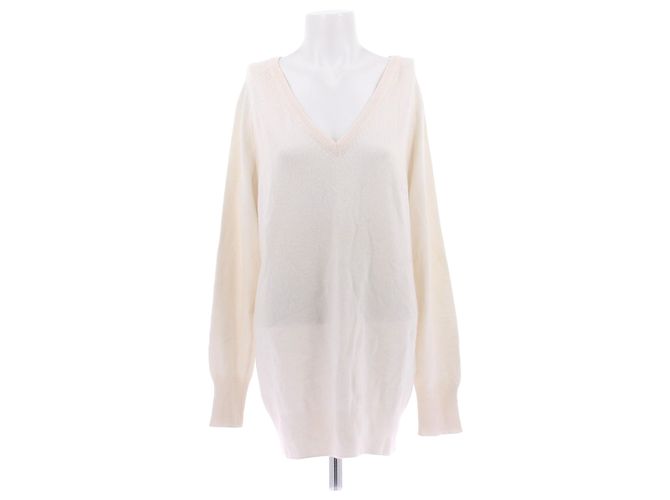 Equipment Kaschmirpullover in Creme Beige