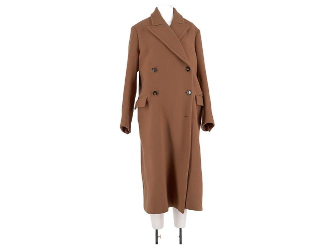 Stella Mc Cartney Stella McCartney Brown Wool Long Coat