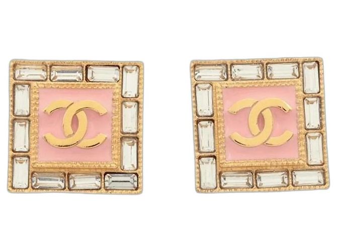 Chanel Orecchini a lobo Coco Mark B24S oro e rosa D'oro