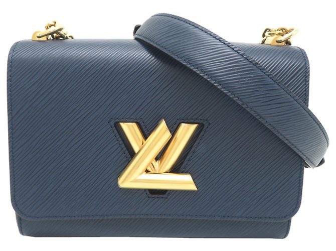 Borsa a tracolla Louis Vuitton Twist MM da donna Blu navy