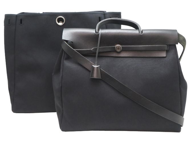 Hermès Borsa Hermes Herbag GM Nero