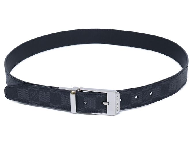 Louis Vuitton M6834 Ceinture Seattle Reversible Belt Black