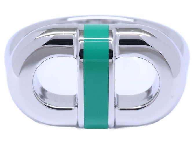 Hermès Hermes SUR MER Ring T54 Silber Grün