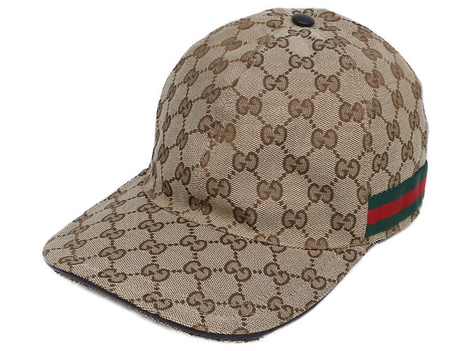 Gucci Beige GG Canvas Cap