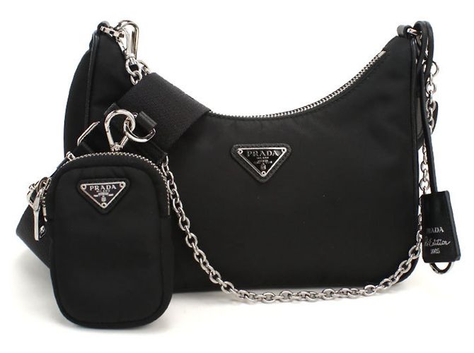 Borsa a tracolla Prada Re-Nylon Re-Edition 2005 Nero