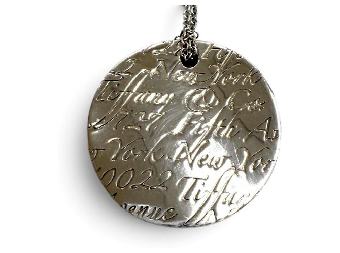 Tiffany & Co. 925 Notes Circle Halskettenanhänger Silber