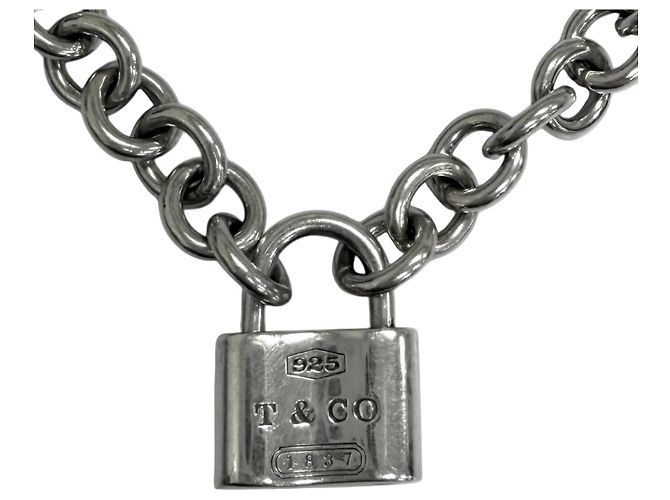 Collana girocollo Tiffany & Co. 1837 Lock Cadena Donut Link Argento
