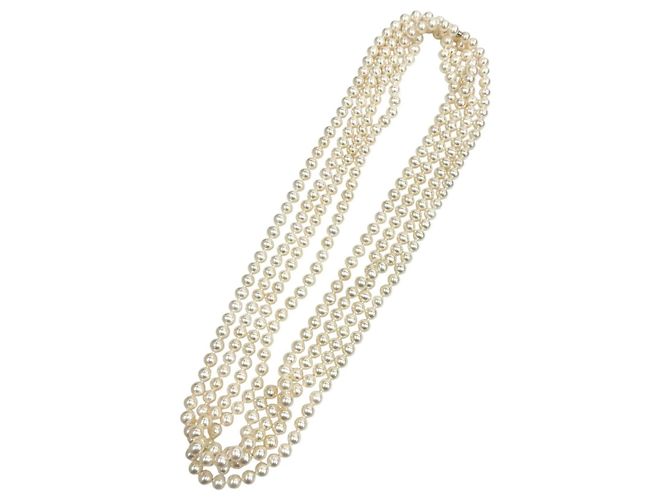 Tiffany & Co. Perlen-Halskette lang 925 Weiß