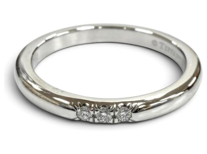 Tiffany & Co. Ehering aus Platin 950 Silber
