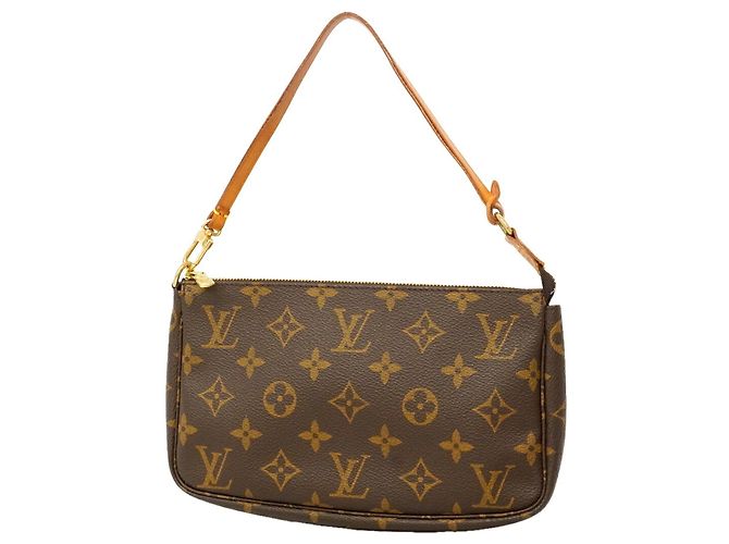Borsa Louis Vuitton Monogram Pochette Accessoires Marrone