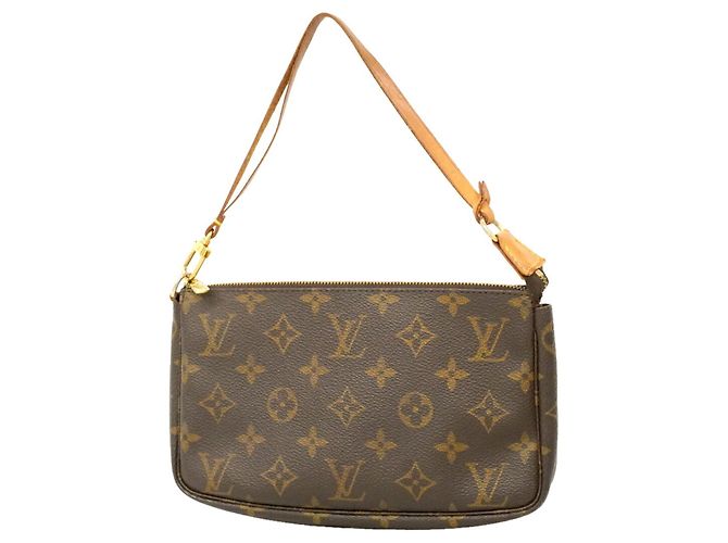 Louis Vuitton Monogram Pochette Accessoires M51980 Marrone