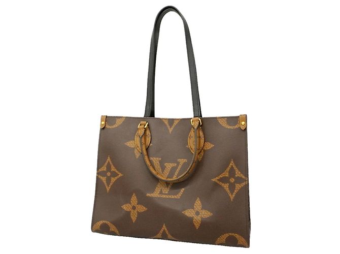 Saco Tote Louis Vuitton Monogram Reverse OnTheGo MM Marrom