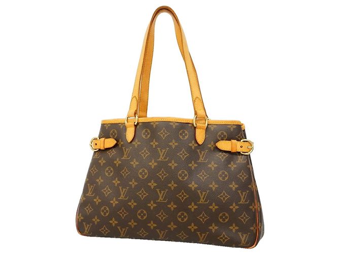Saco Tote Horizontal Louis Vuitton Monogram Batignolles Marrom