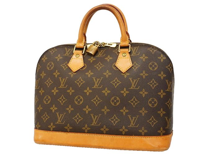 Louis Vuitton Alma Monogram Handtasche Braun