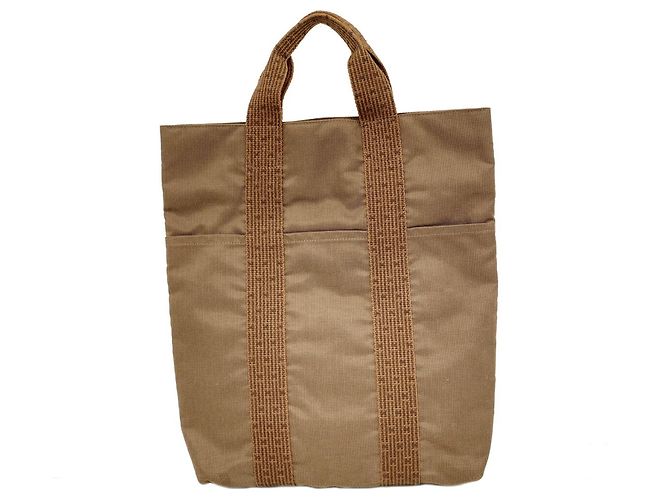 Hermès Borsa Tote Hermes Herline Cabas Marrone