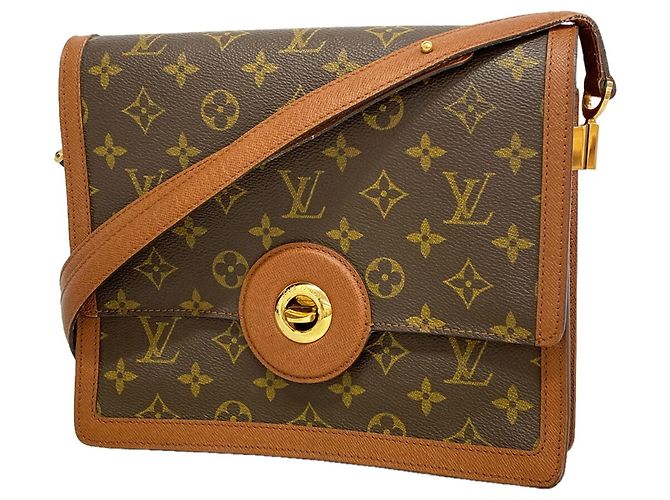 Bolso de hombro Louis Vuitton Monogram Raspail Castaño