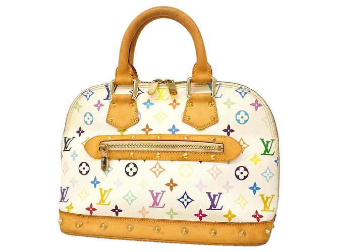Louis Vuitton Alma Monogram Multicolor Handtasche Weiß