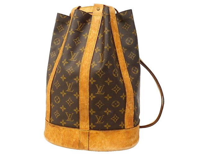 Borsa a tracolla Louis Vuitton Monogram Randonee PM Marrone