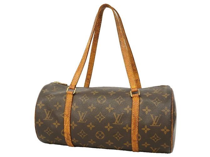 Louis Vuitton Monogram Papillon 30 Handbag Brown