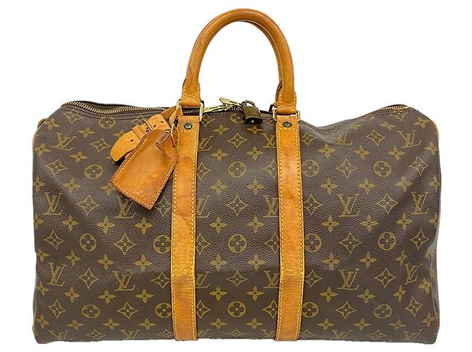 Louis Vuitton Boston Monogram Keepall 45 Marrone