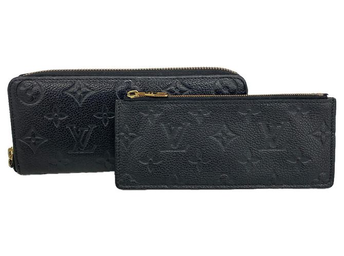 Portafoglio lungo Louis Vuitton in Noir Nero