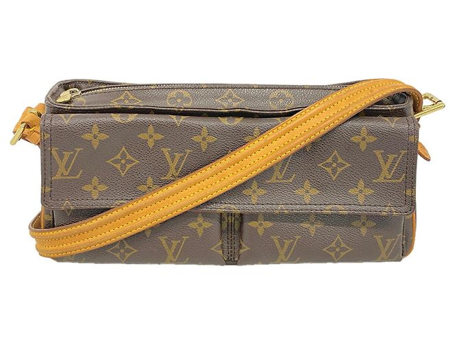 Borsa a tracolla Louis Vuitton Monogram Vivacite MM Marrone