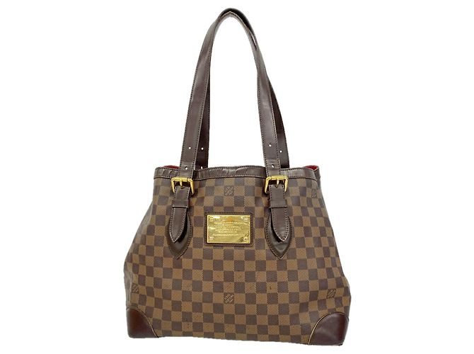 Louis Vuitton Damier Hampstead MM Tote Bag Damier ebene
