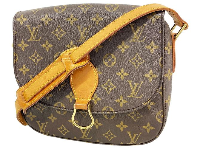 Borsa a tracolla Louis Vuitton Monogram Saint Cloud GM Marrone