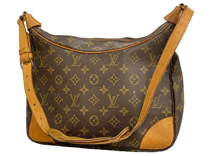 Borsa a tracolla Louis Vuitton Monogram Boulogne 30 Marrone