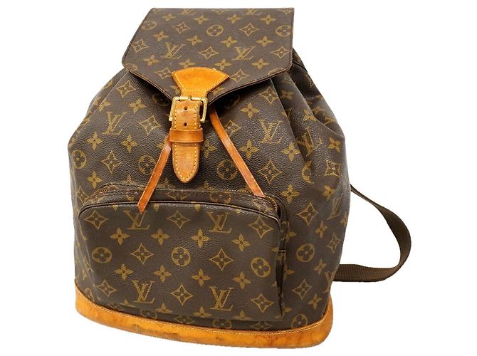 Louis Vuitton Monogram Montsouris GM Backpack Brown