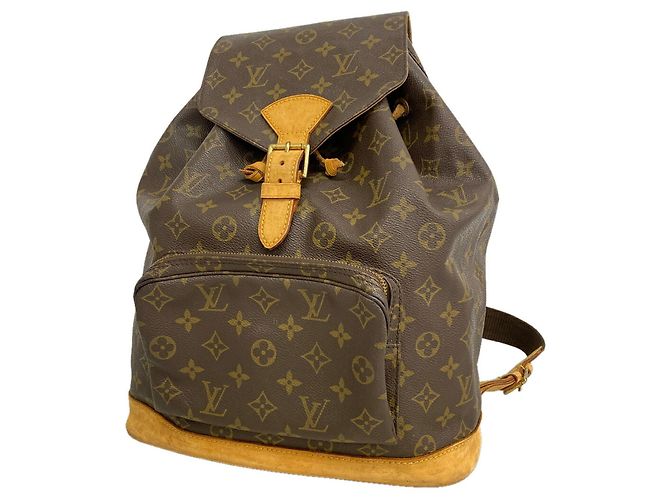 Mochila Louis Vuitton Monogram Montsouris GM Marrom