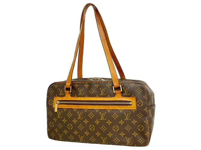 Borsa a tracolla Louis Vuitton Monogram Cite GM Marrone