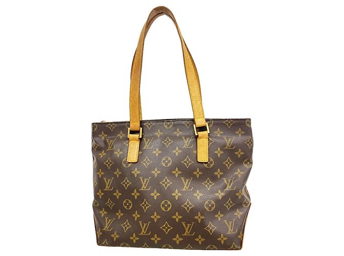 Borsa Tote Cabas Piano Monogram Louis Vuitton Marrone
