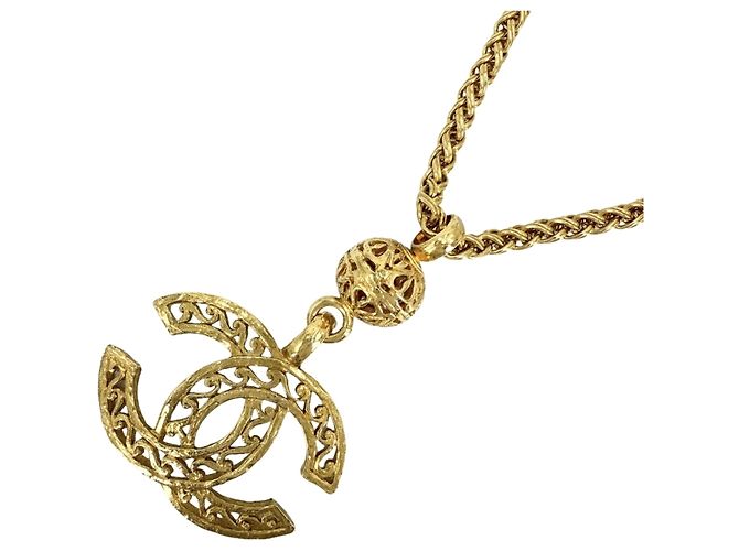 Collana lunga Chanel Coco Mark da donna D'oro