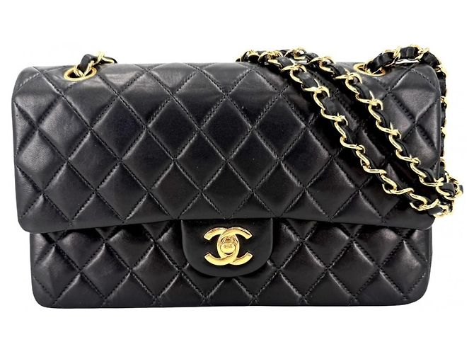 Borsa a tracolla Chanel Matelassé 25 Nero