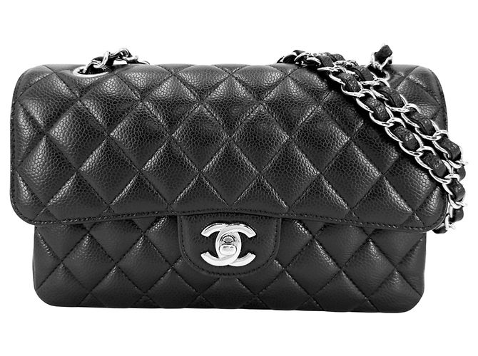 Borsa a tracolla Chanel Matelassé 23 Nero Bianco