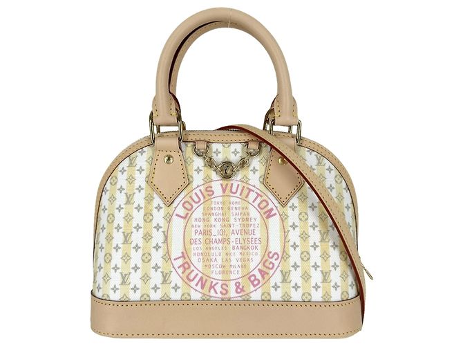 Louis Vuitton Women's Resort Alma BB Handtasche Weiß Beige Monogramm