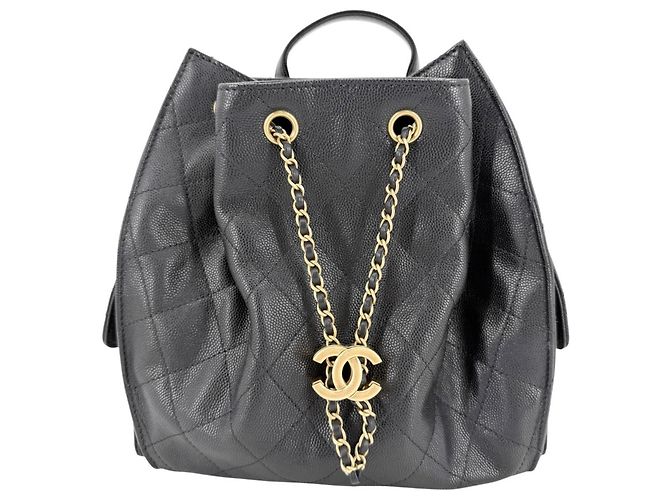 Zaino Matelassé da donna Chanel Nero Bianco