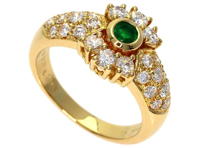 Boucheron Vintage Emerald Diamond Ring