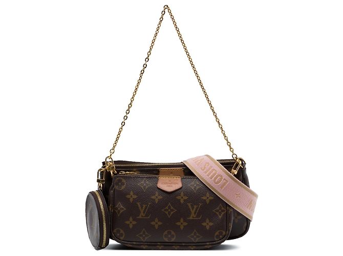 Louis Vuitton Brown Monogram Multi Pochette Accessoires Marrone