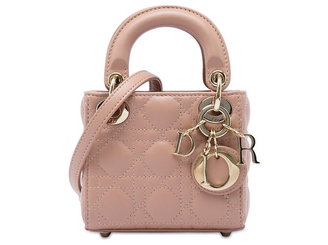 Dior Brown Micro Lambskin Cannage Lady Dior Marron Chair