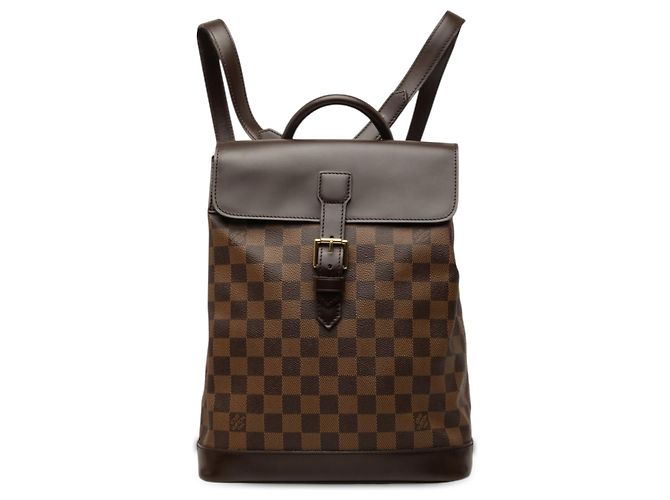 Louis Vuitton Brown Damier Ebene Soho Marron