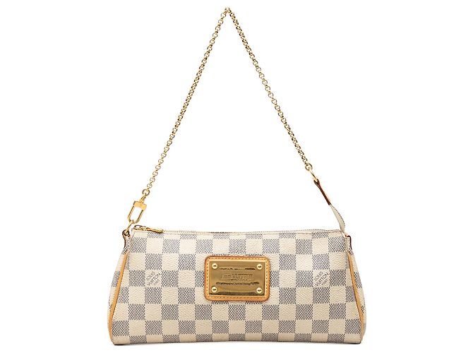 Louis Vuitton White Damier Azur Eva Branco