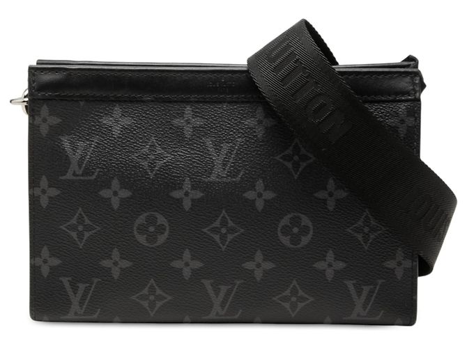 Louis Vuitton Carteira Gaston Wearable Monogram Eclipse Preta Preto