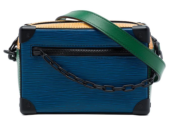 Louis Vuitton Blue Epi Mini Soft Trunk