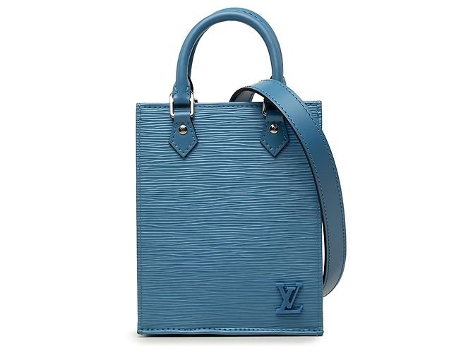 Louis Vuitton Blue Epi Petit Sac Plat Bleu