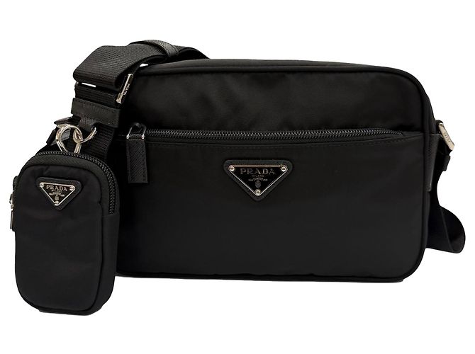 Prada Borsa crossbody in Re-Nylon nera Nero